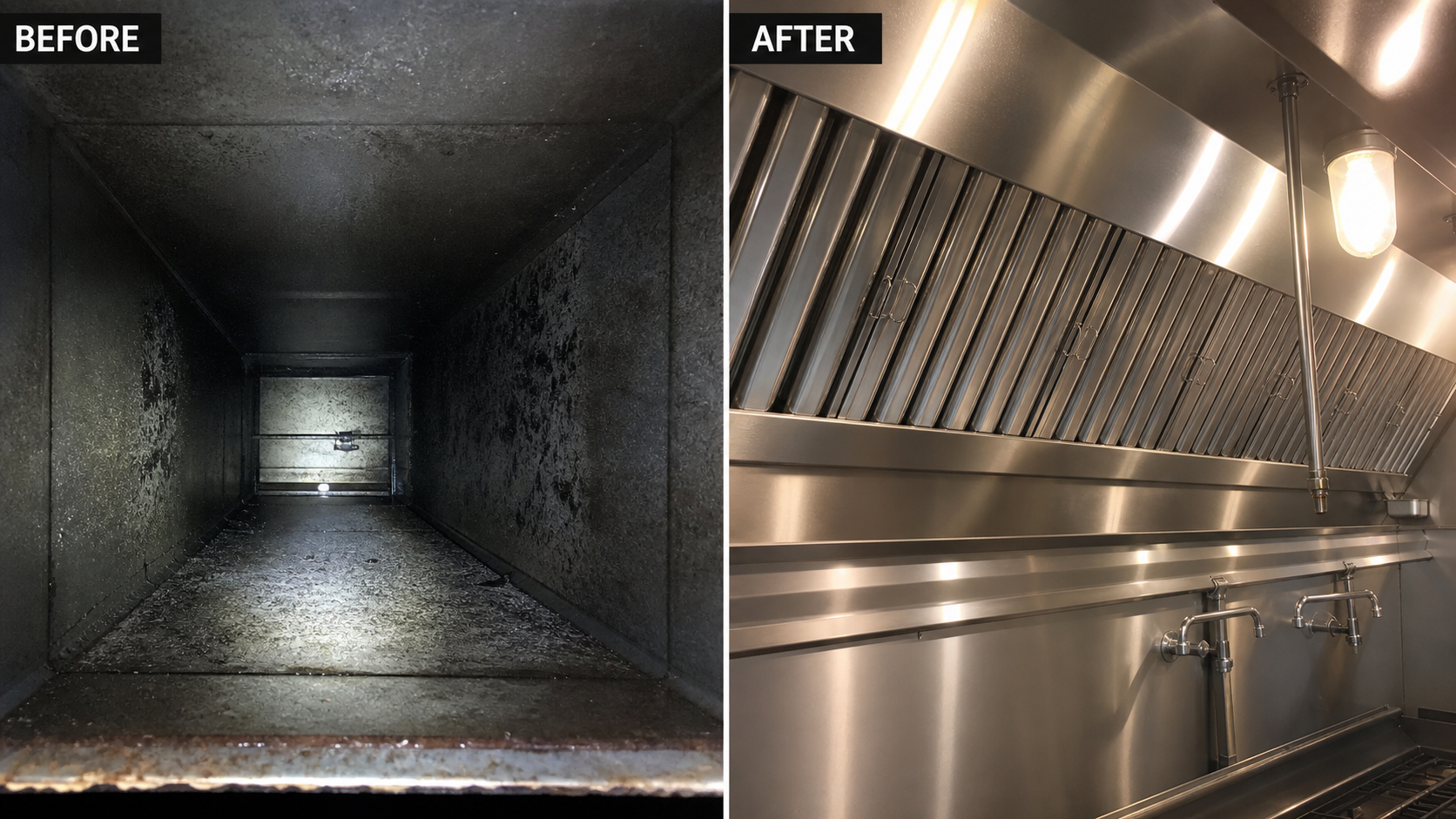 Commercial kitchen hood cleaning work in Minneapolis